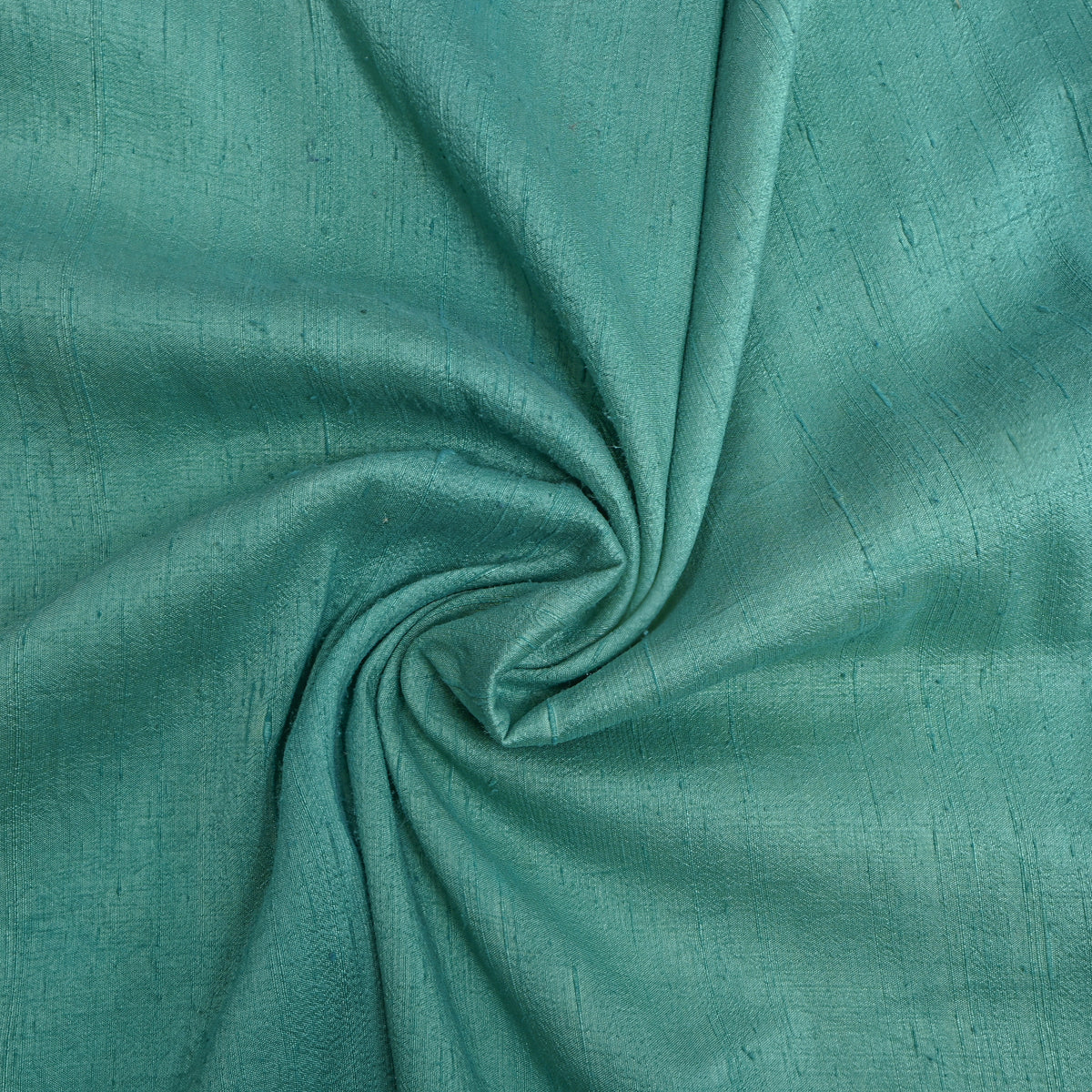 Sea Green Plain Raw Silk Fabric