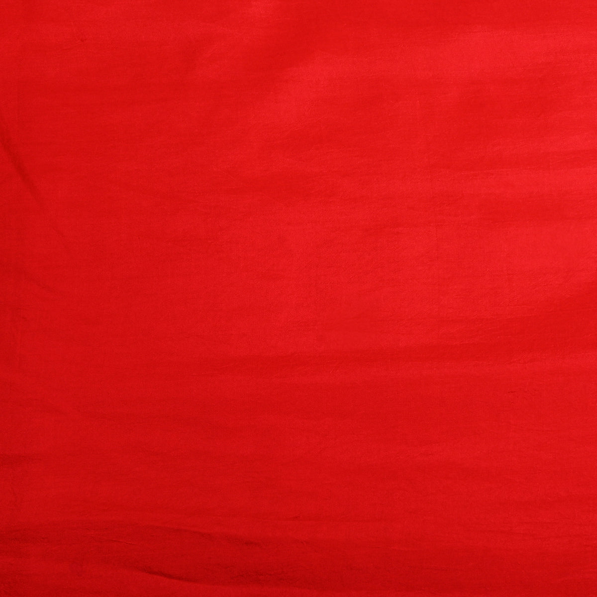 Vermilion Red Plain Raw Silk Fabric