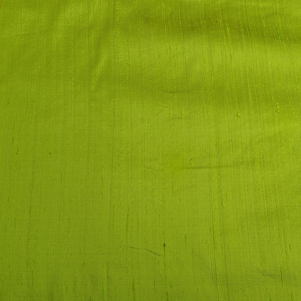 Chartreuse Plain Raw Silk Fabric