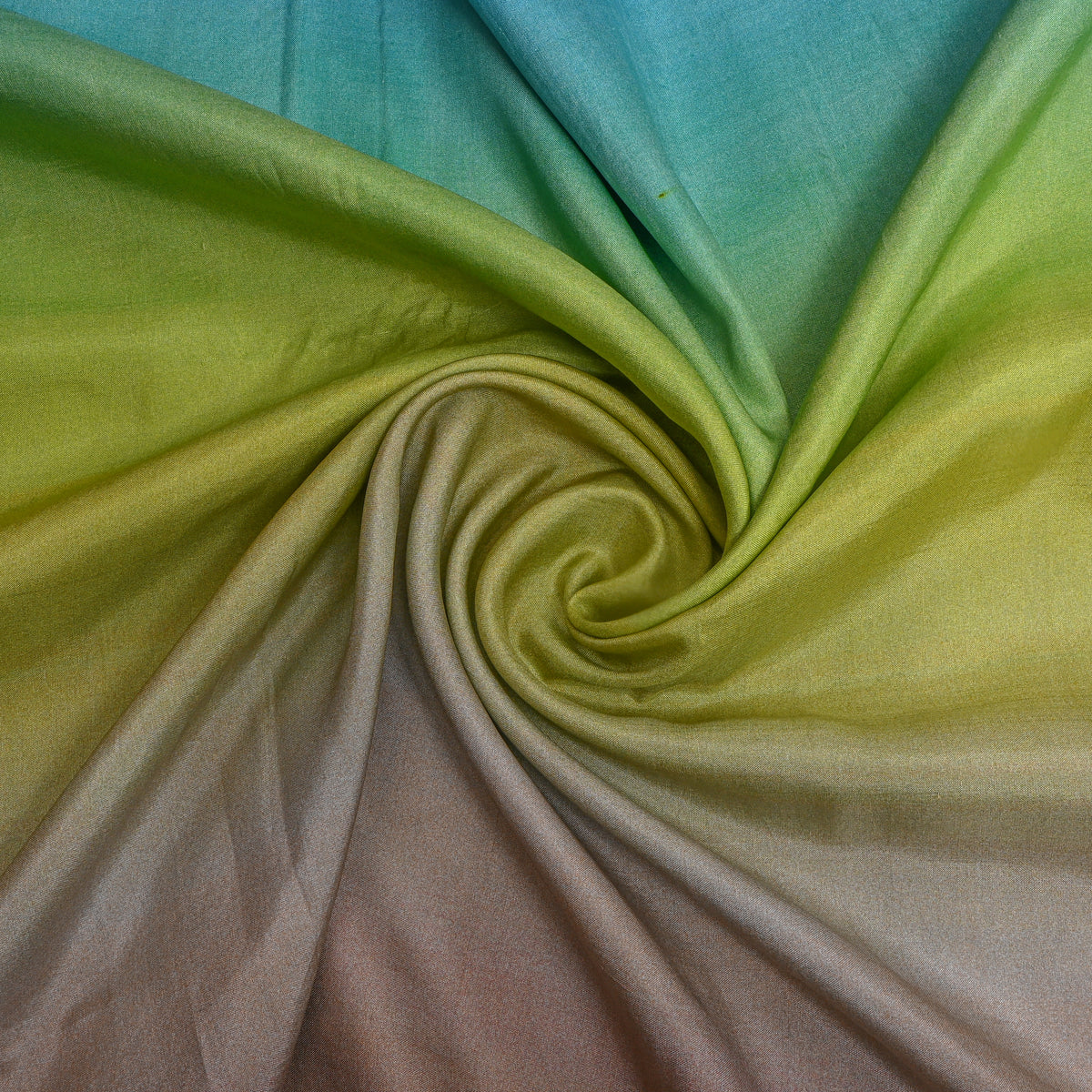 Lagoon Ombre Sheded Silk Fabric