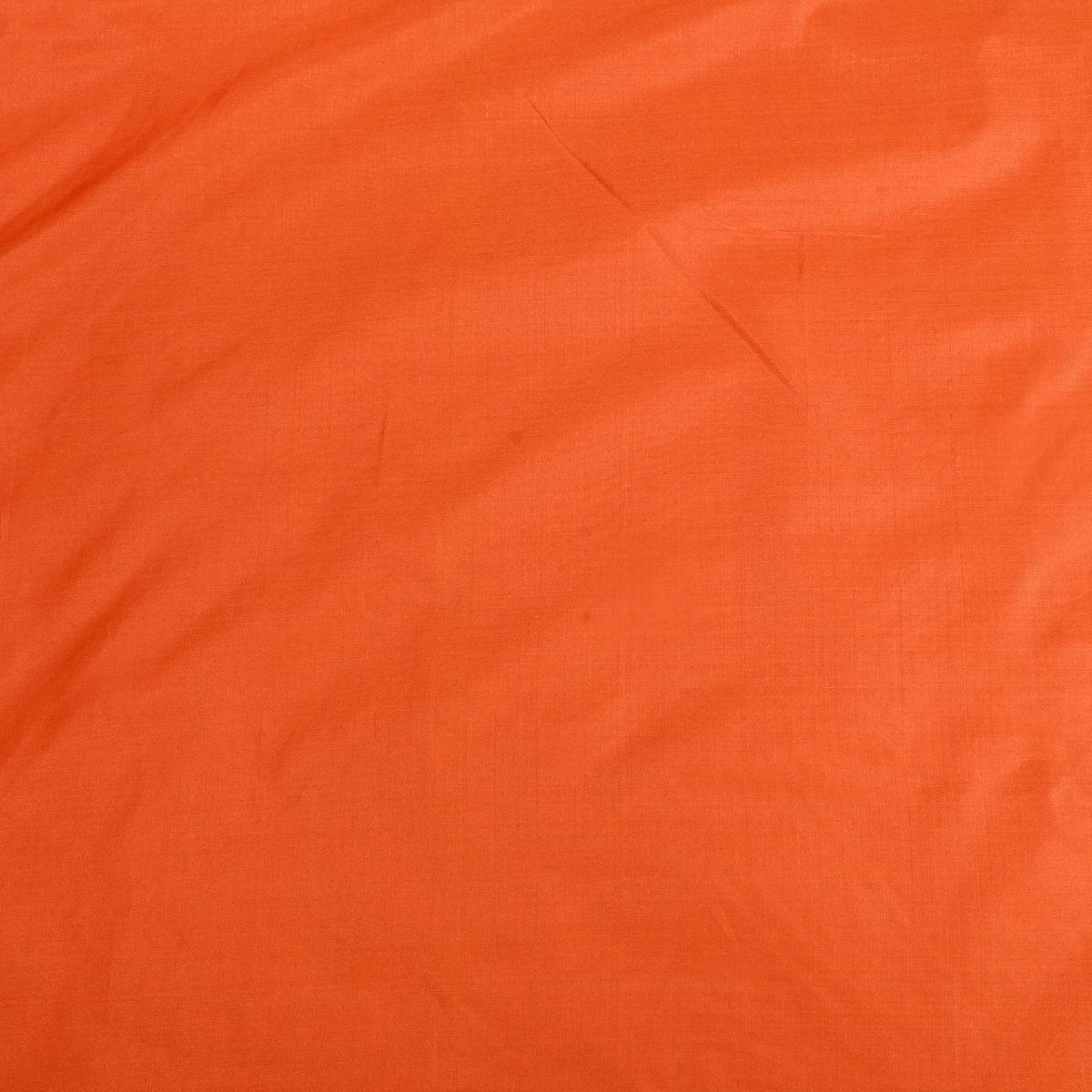 Flame Orange Plain Pure Silk Fabric