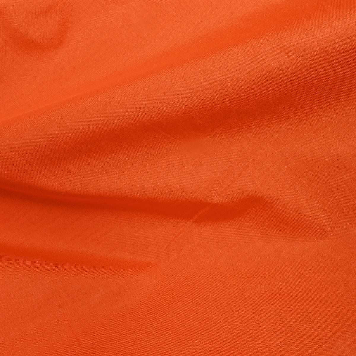 Flame Orange Plain Pure Silk Fabric