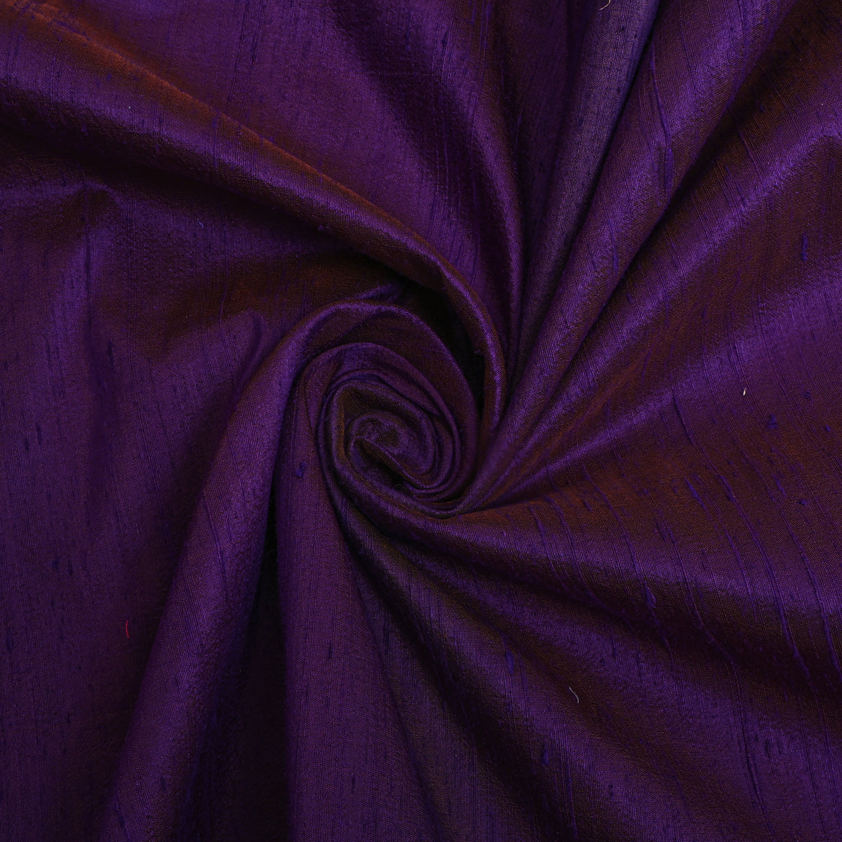 Grape Purple Plain Raw Silk Fabric
