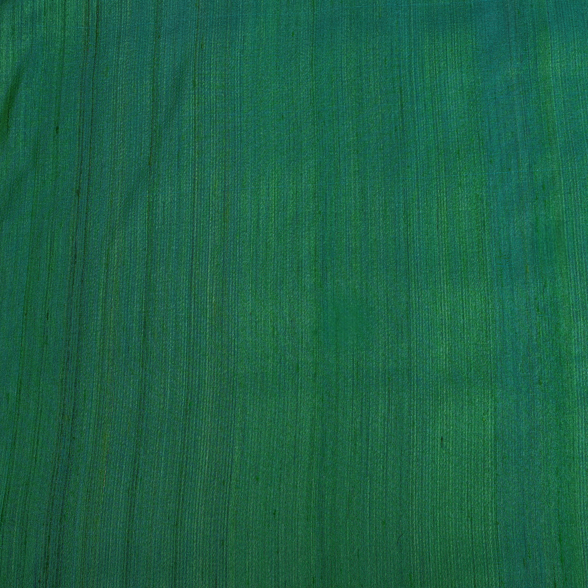 Peacock Green Plain Tussar Silk Fabric