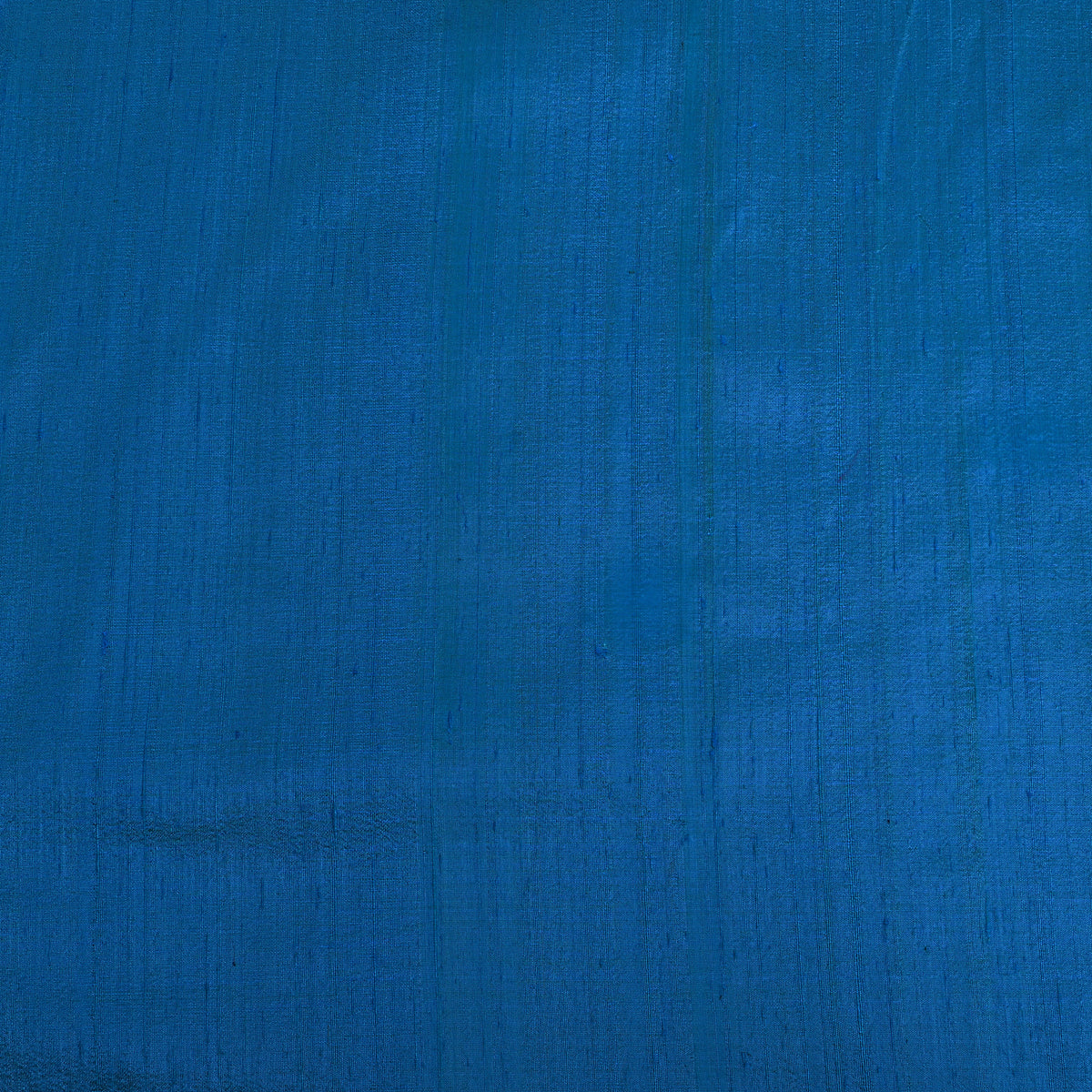 Blue Plain Raw Silk Fabric