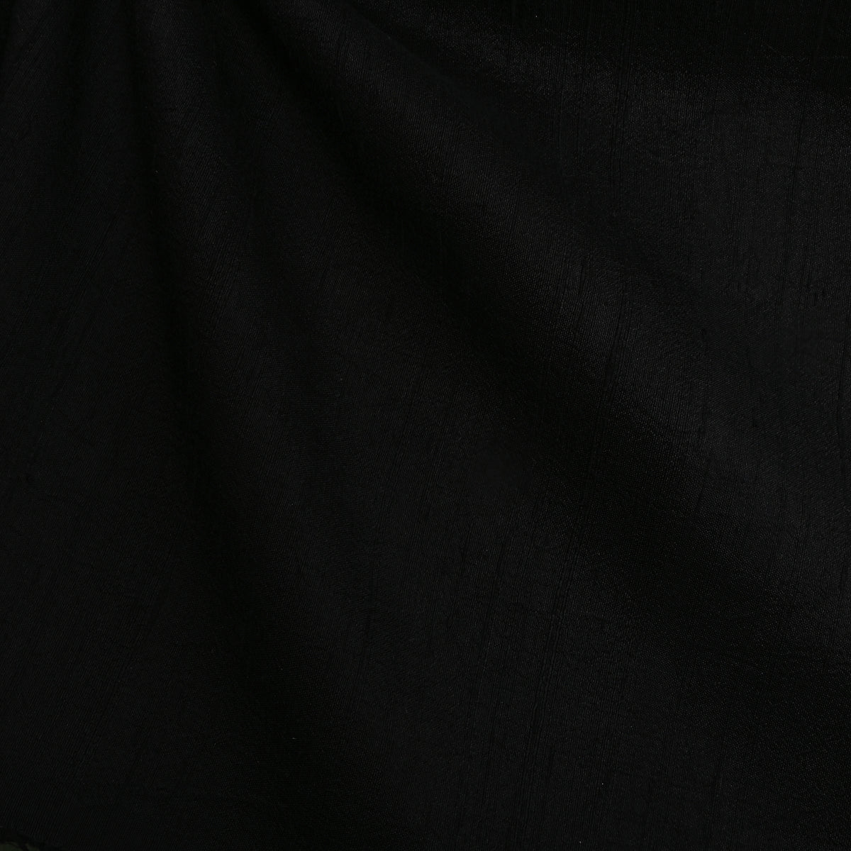 Ebony Plain Raw Silk Fabric