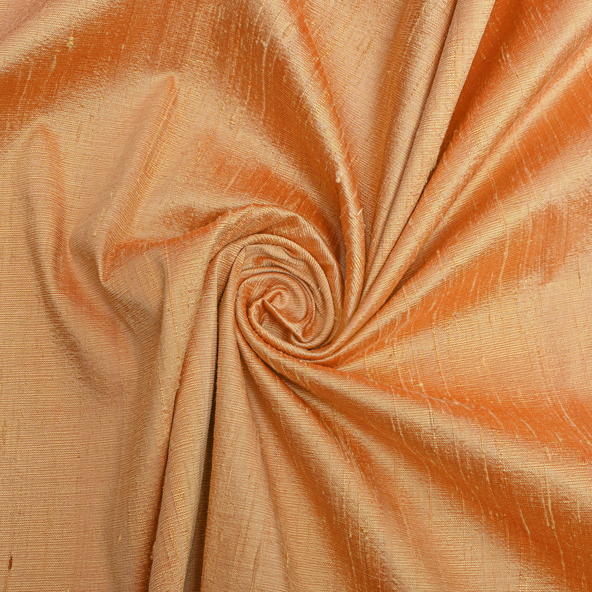 Dark Beige Plain Raw Silk Fabric