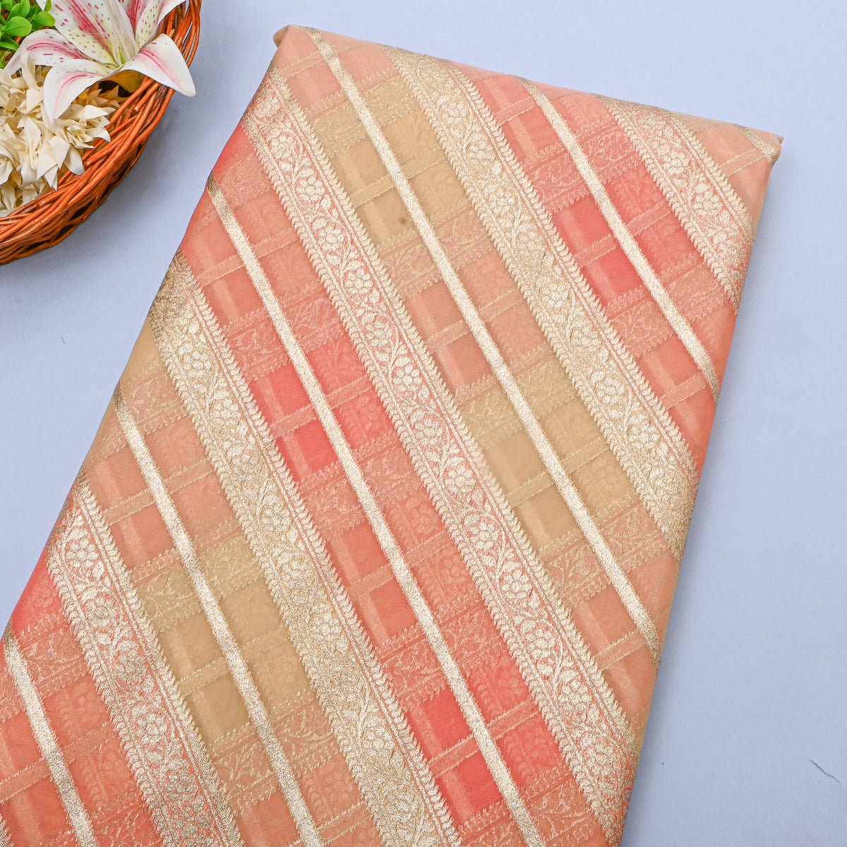 Multicolour Gota Patti Embroidered Organza
