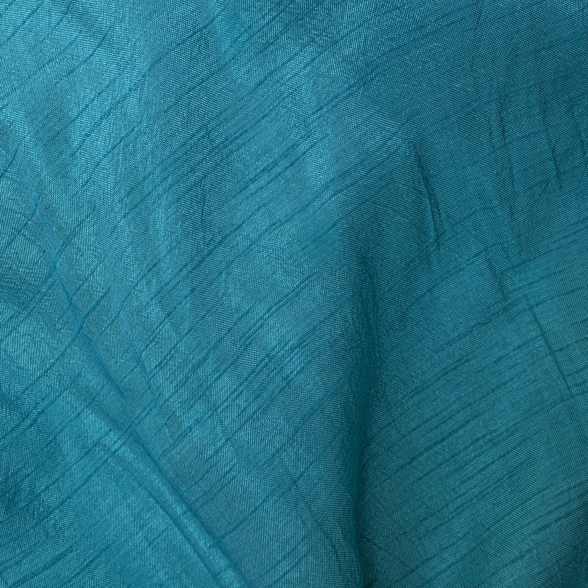 Teal Blue Dola Silk Plain Fabric