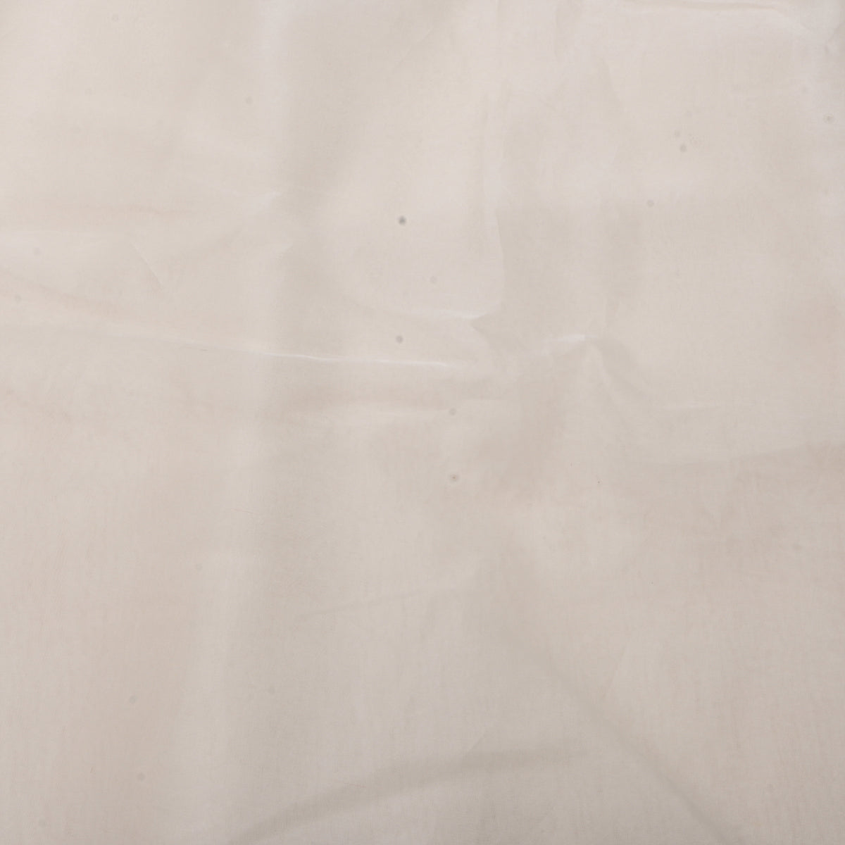 Plain Milk White Organza Fabric