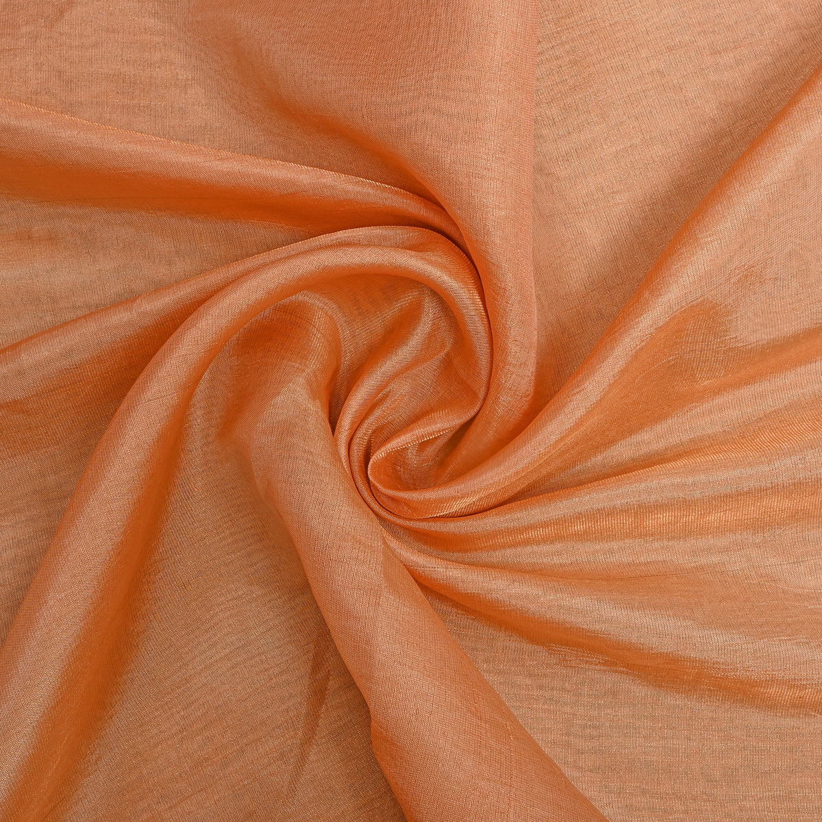 Peach Blush Plain Tissue Fabric