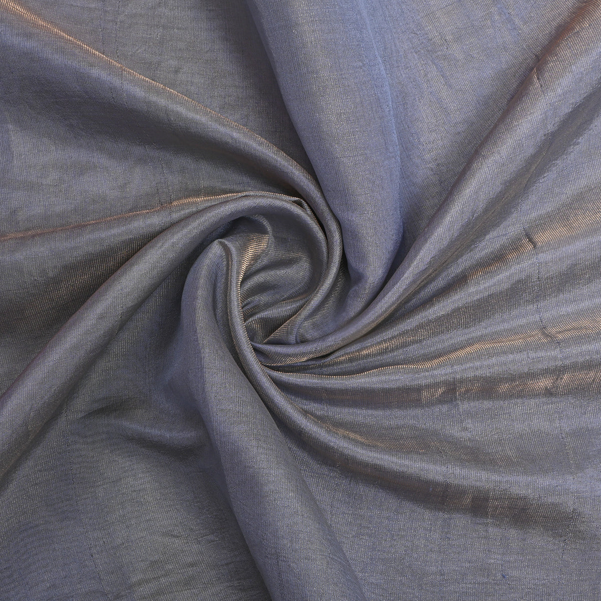 Steel Blue Plain Tissue Fabric