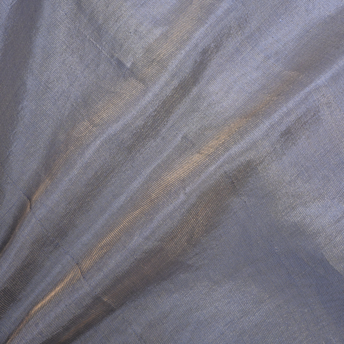 Steel Blue Plain Tissue Fabric