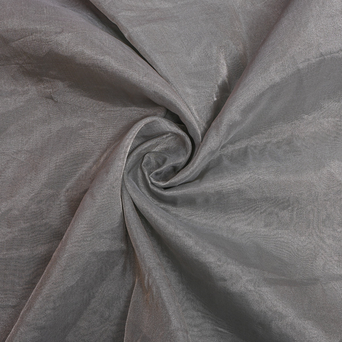 Pewter Grey Plain Tissue Fabric