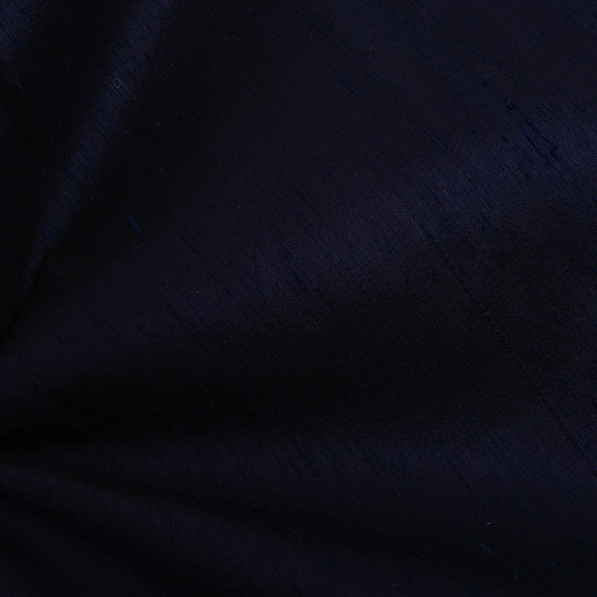 Navy Blue Plain Raw Silk Fabric