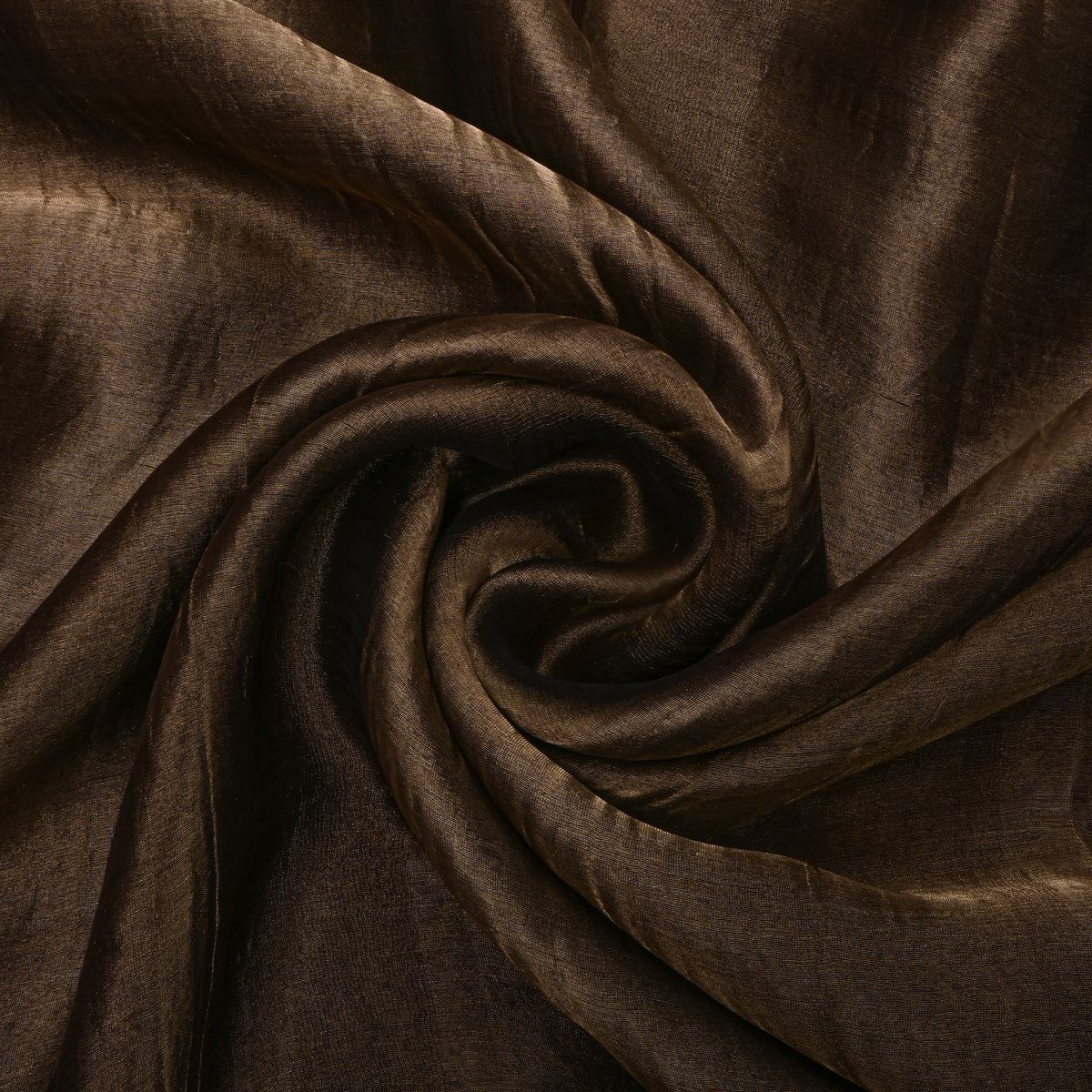 Dark Brown Plain Tiaaue Fabric