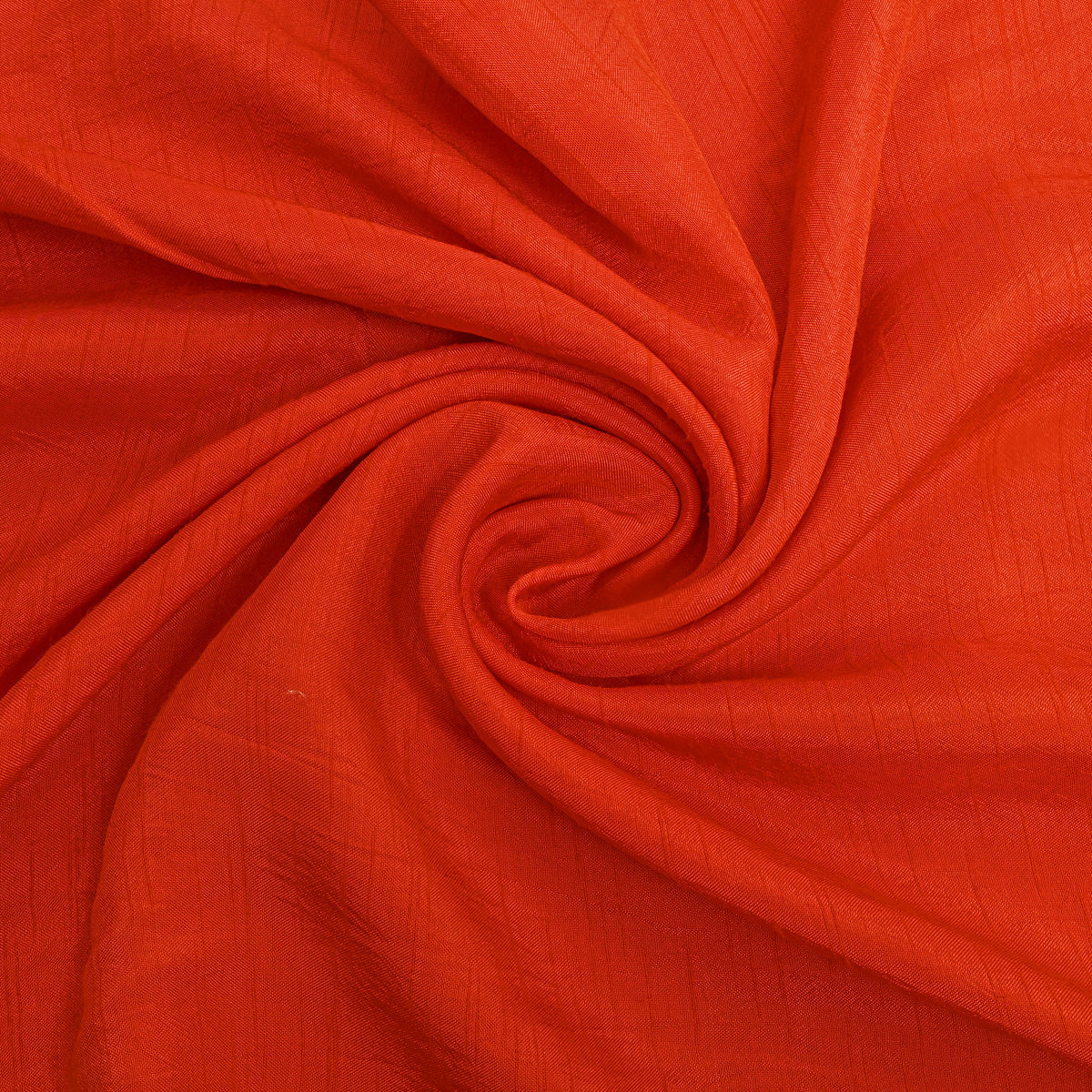 Orange Dola Silk Plain Fabric