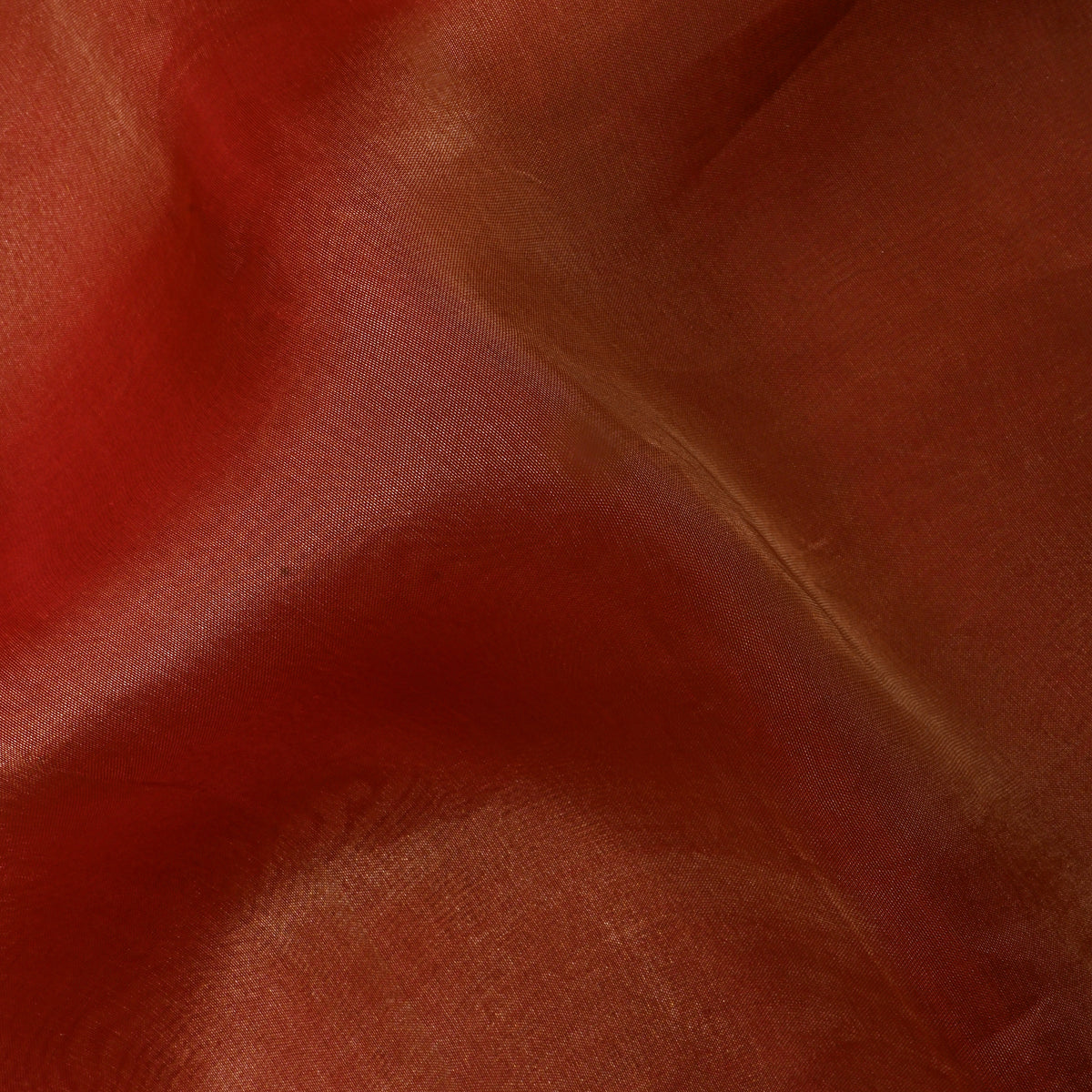 Shinny Orange Plain Tissue Fabric