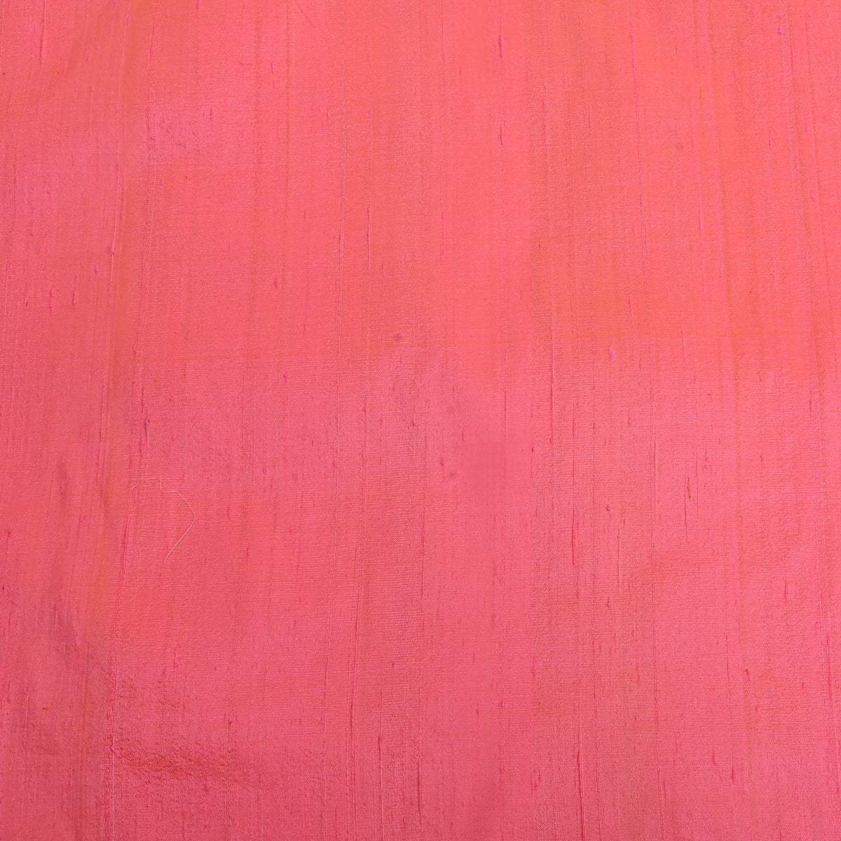 Coral Plain Raw Silk Fabric