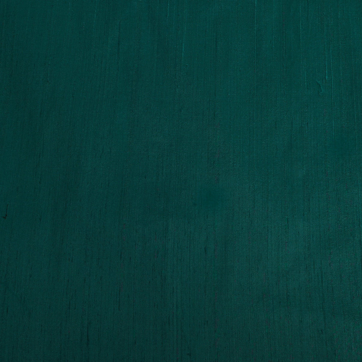 Dark Peacock Green Plain Raw Silk Fabric