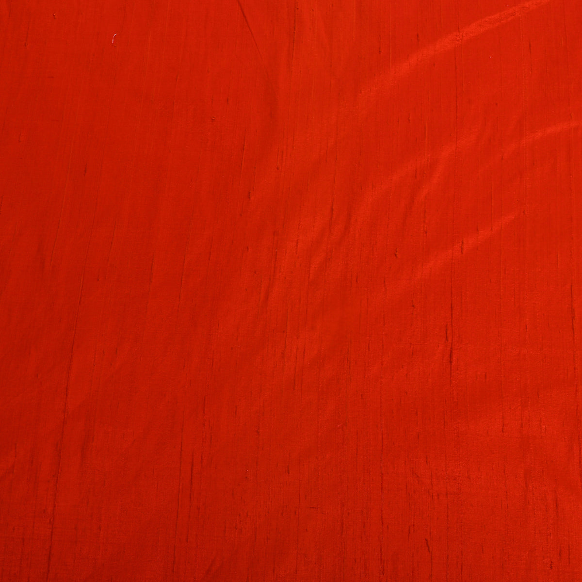 Bright Sunrise Orange Plain Raw Silk Fabric