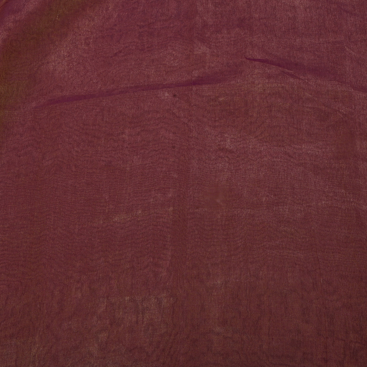 Shinny Dark Maroon Plain Tissue Fabric