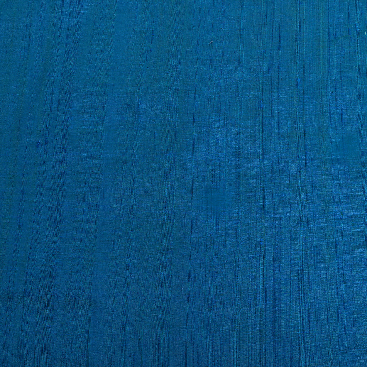 Ocean Blue Plain Raw Silk Fabric