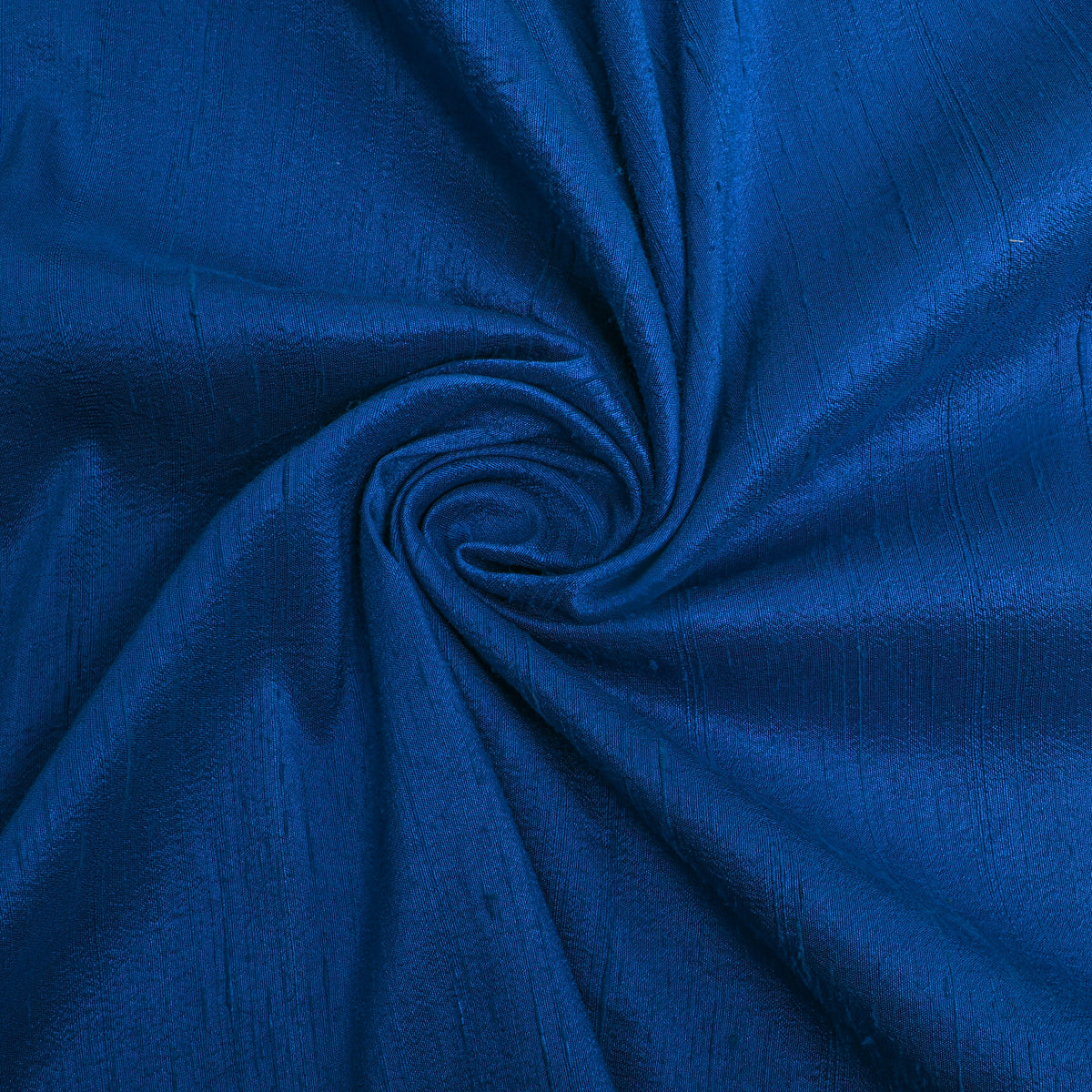 Royal Blue Plain Raw Silk Fabric