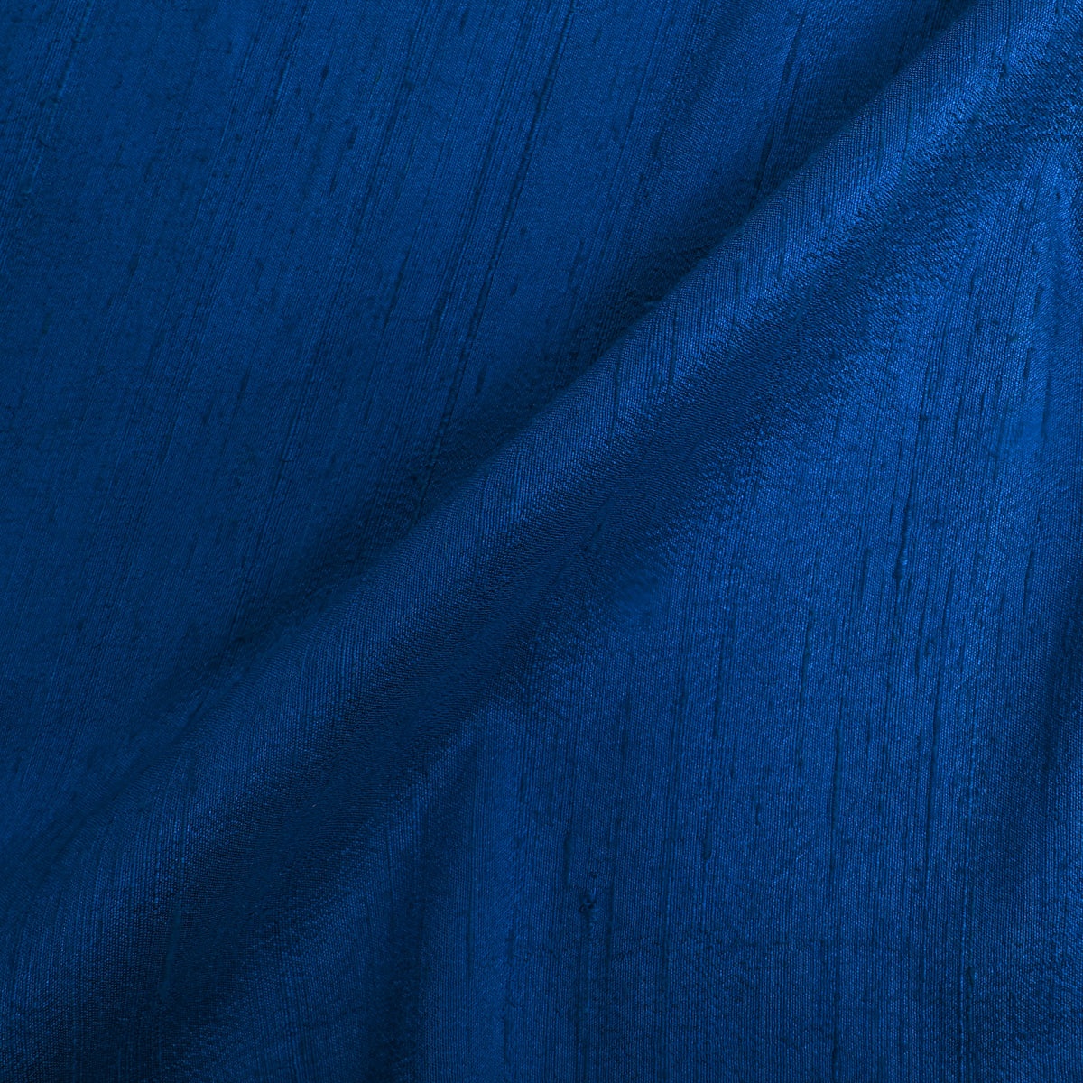 Royal Blue Plain Raw Silk Fabric
