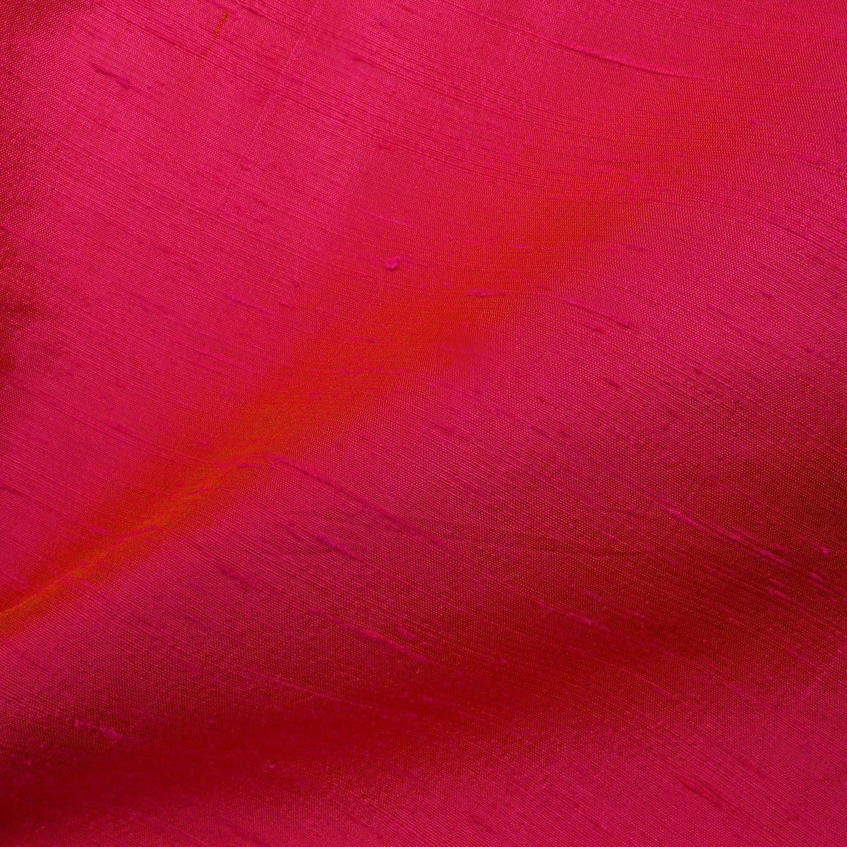 Coral Pink Plain Raw Silk Fabric