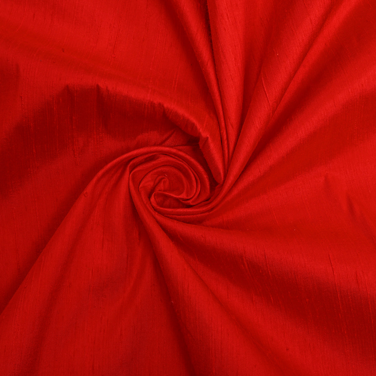 Brighnt Sun Orange Plain Raw Silk Fabric