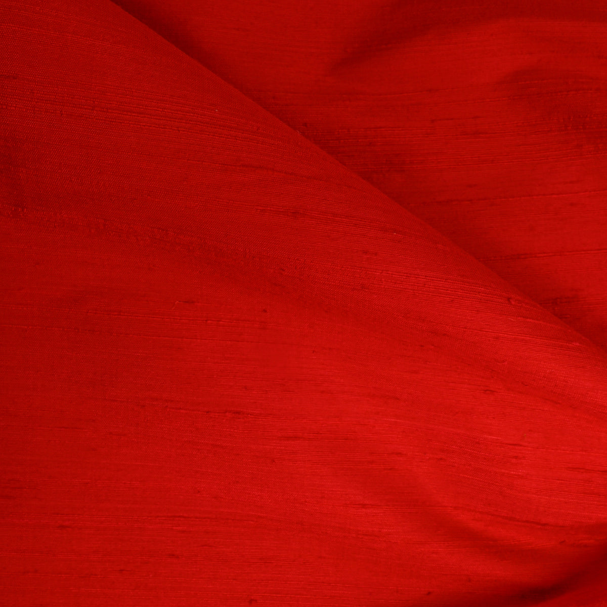 Brighnt Sun Orange Plain Raw Silk Fabric