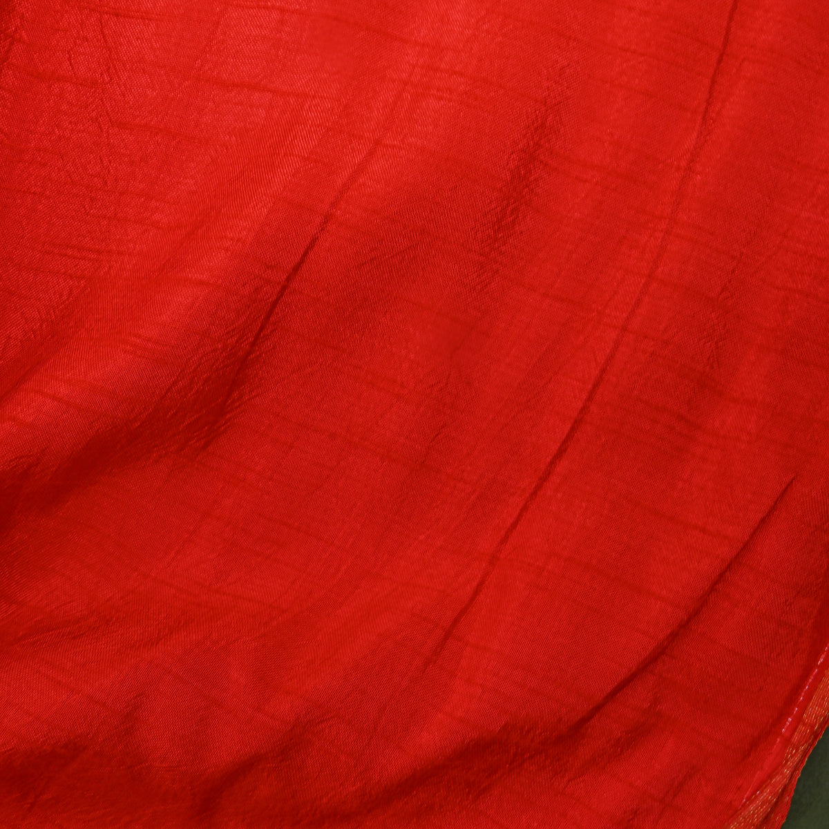 Bright Orange Dola Silk Plain Fabric