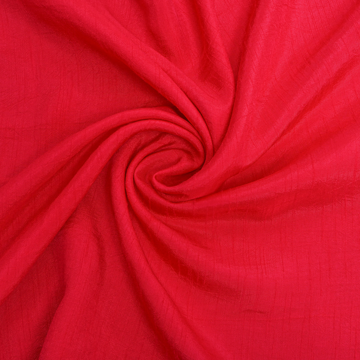 Red Dola Silk Plain Fabric