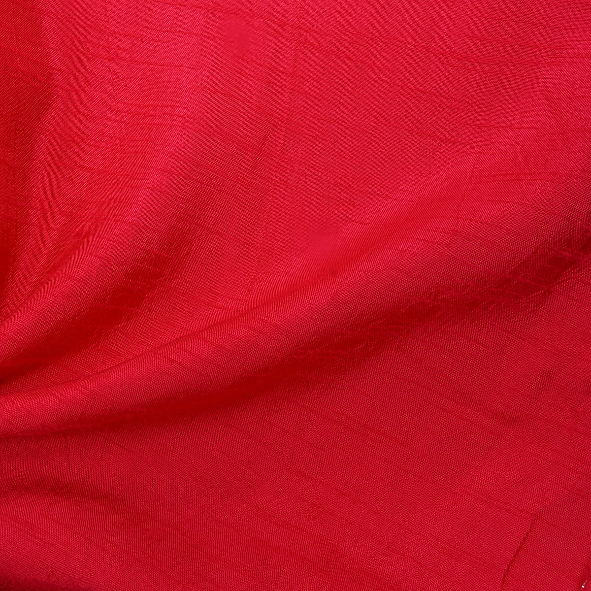 Red Dola Silk Plain Fabric