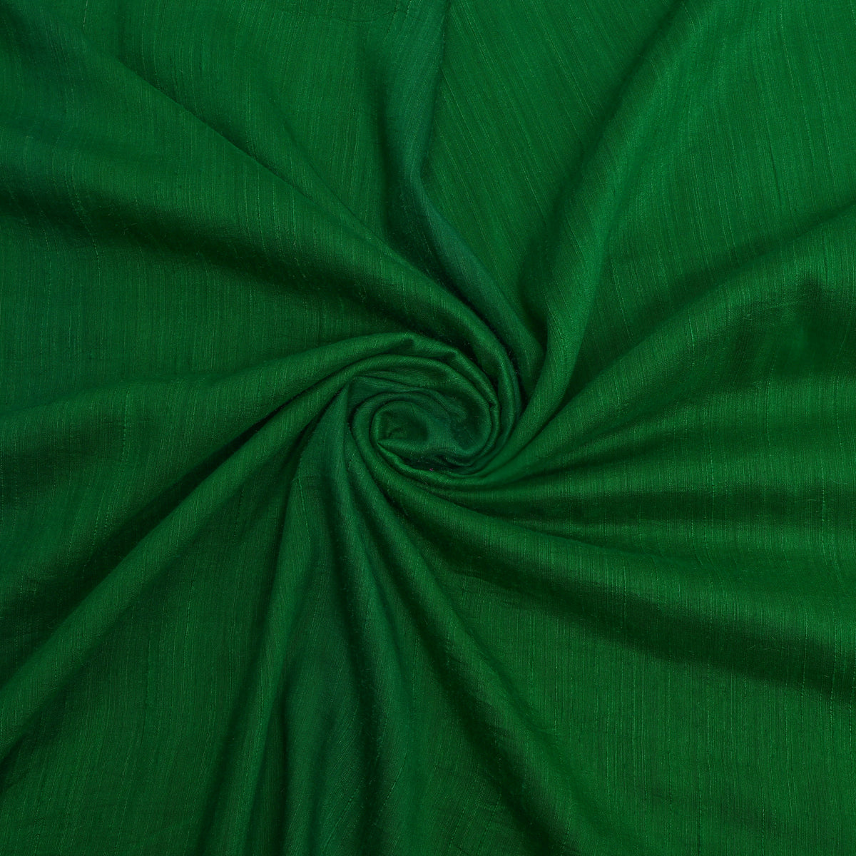 Emerald Plain Munga Tussar Silk Fabric