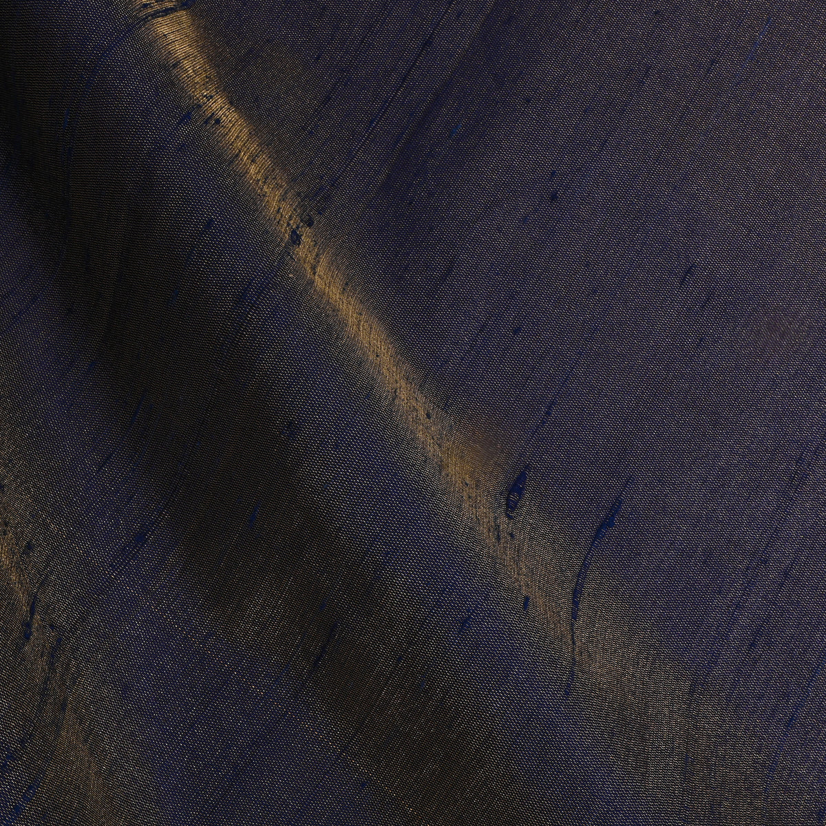 Aubergine Plain Tussar Silk Fabric