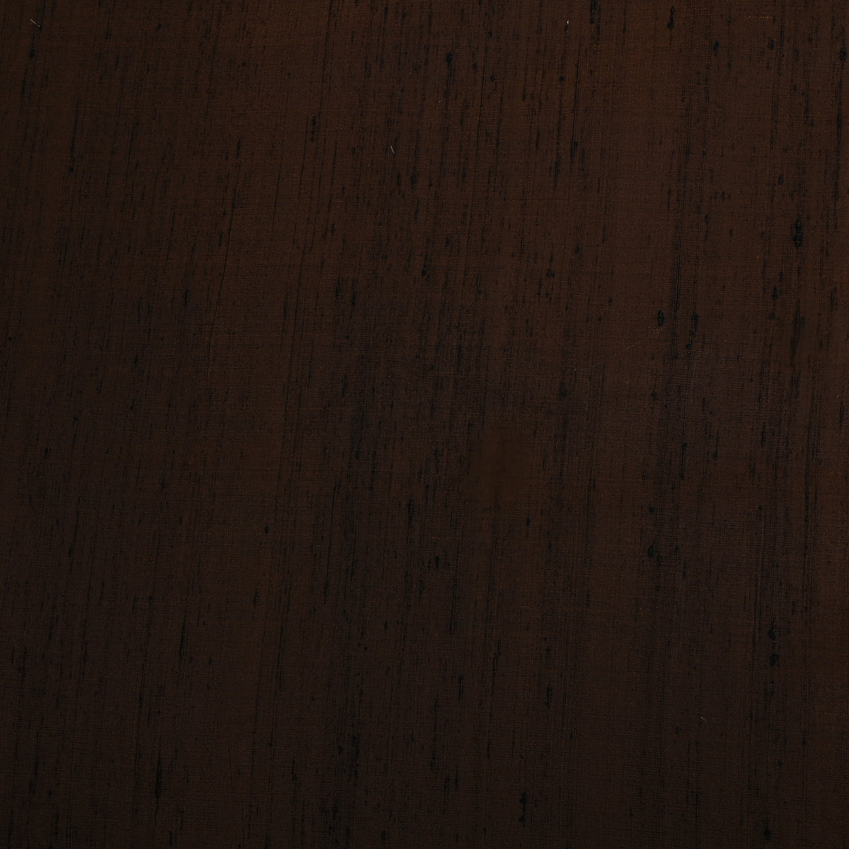 Dark Brown Plain Raw Silk Fabric