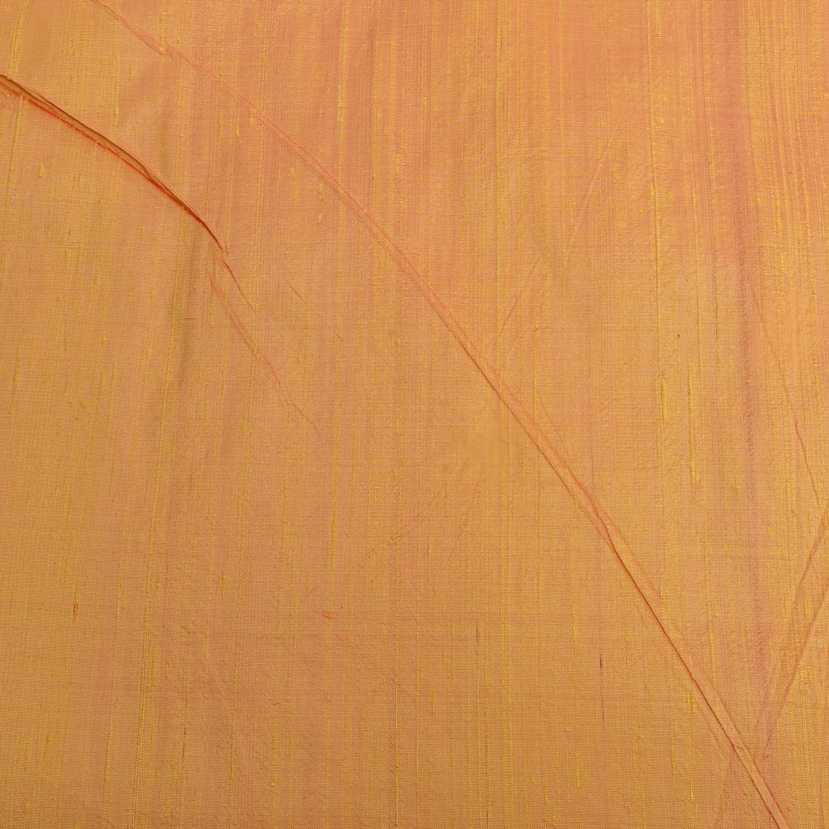 Dusty Orange Plain Raw Silk Fabric