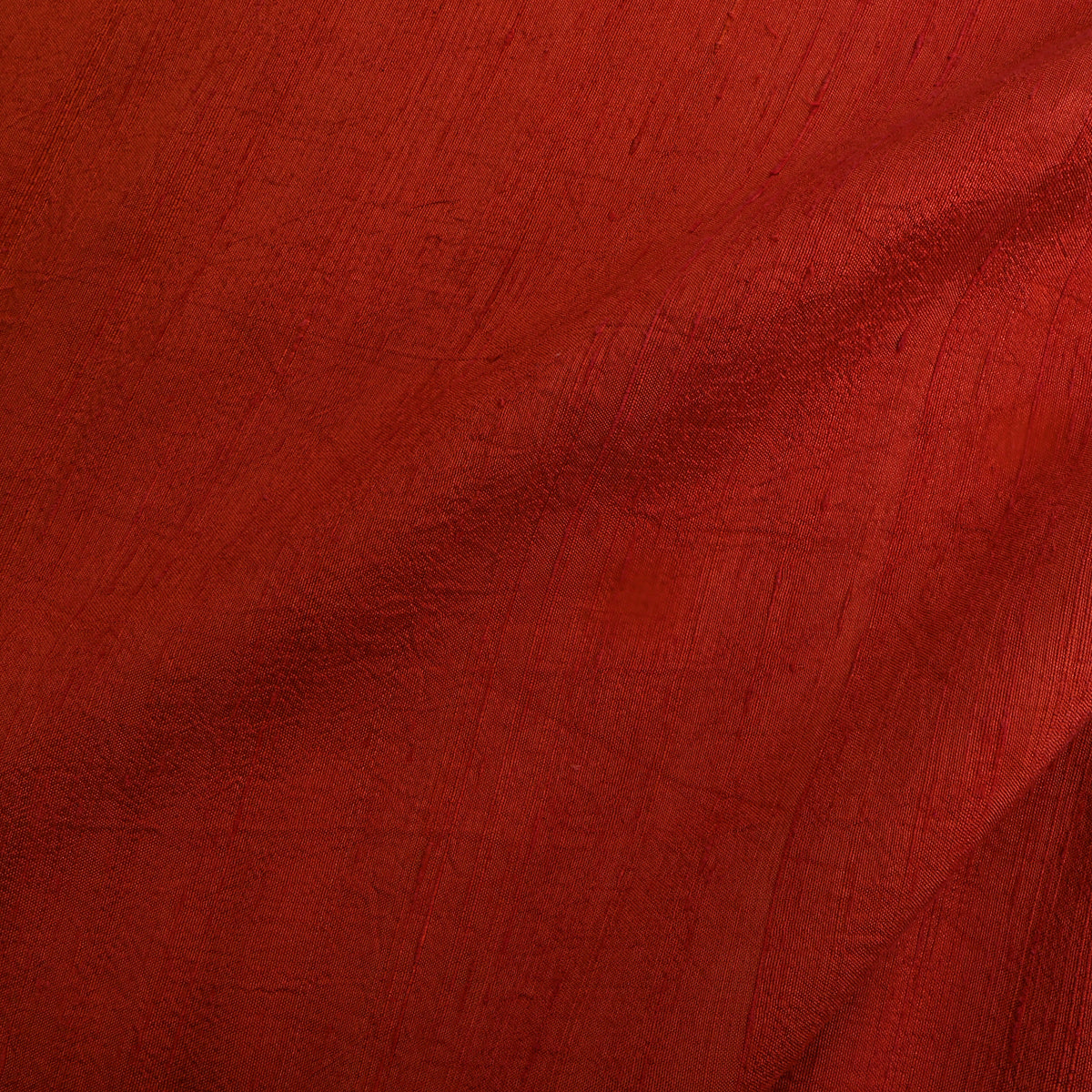 Chilli Red Plain Raw Silk Fabric