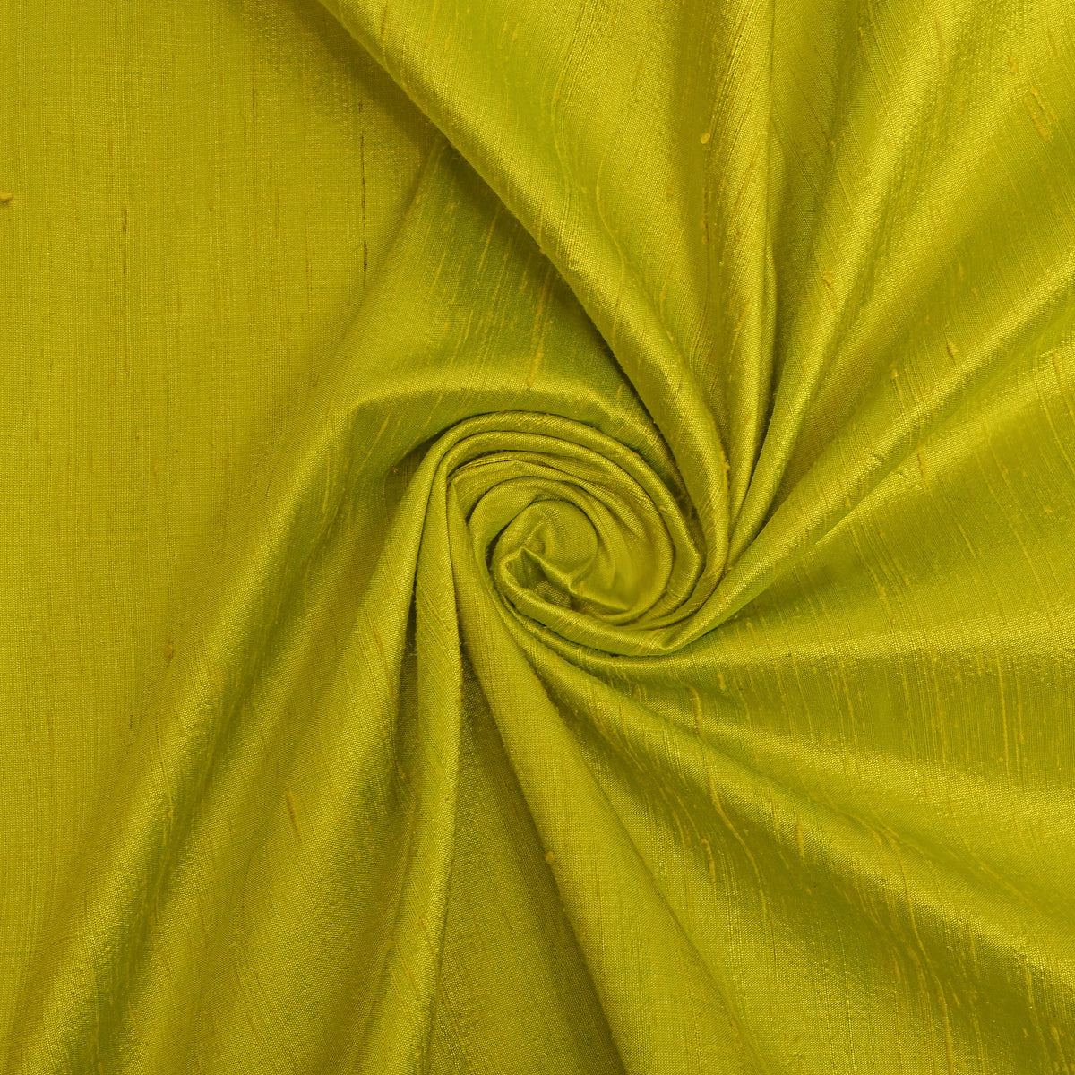 Parrot Green Plain Raw Silk Fabric