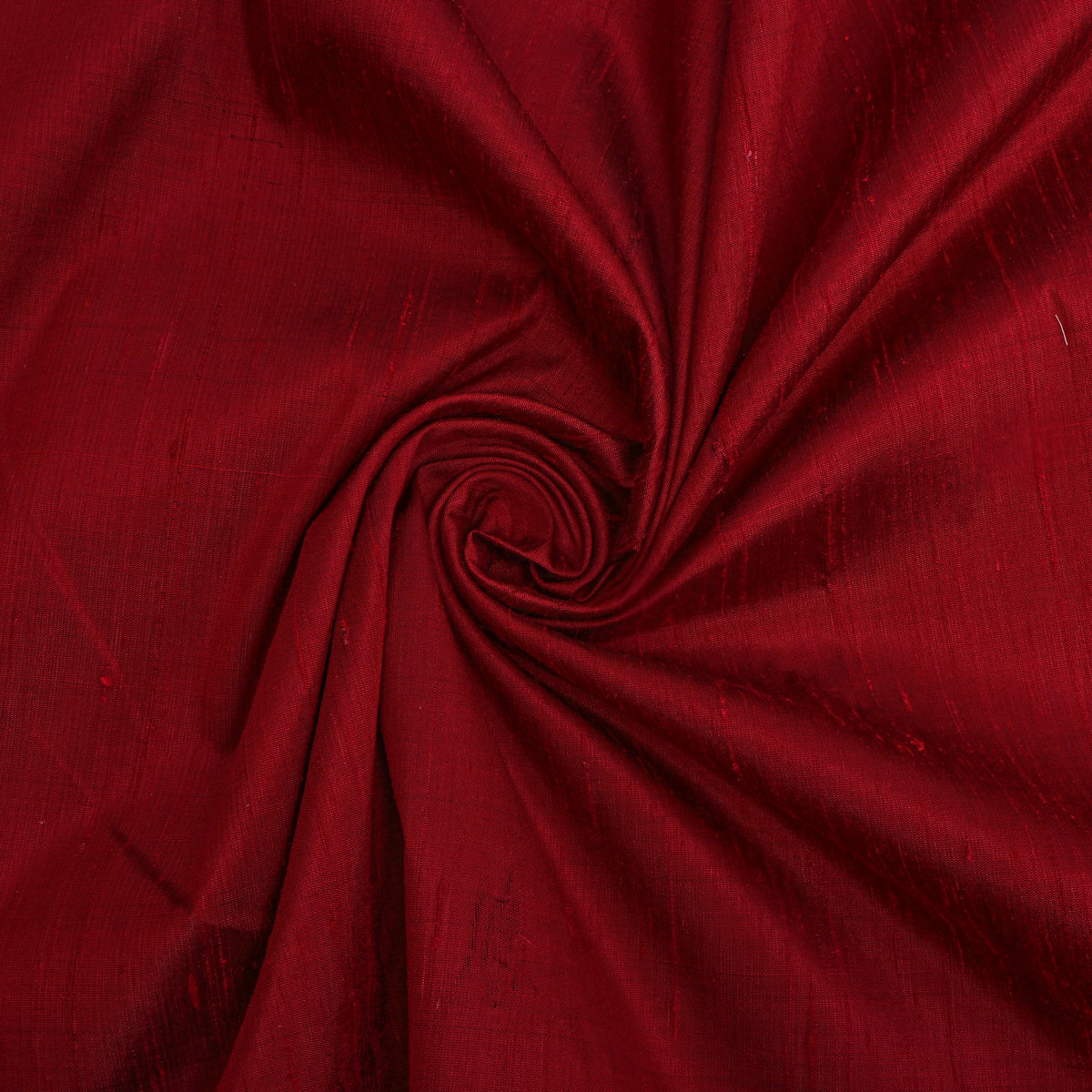 Deep Maroon Plain Raw Silk Fabric