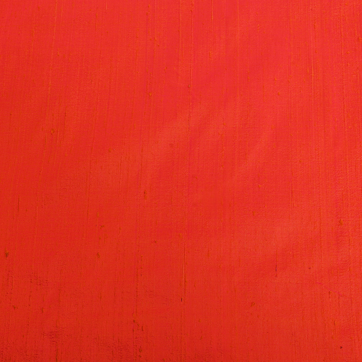 Tangerine Plain Raw Silk Fabric