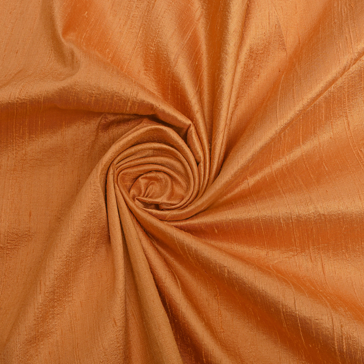 Amber Plain Raw Silk Fabric
