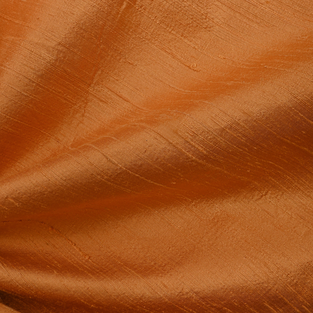Amber Plain Raw Silk Fabric