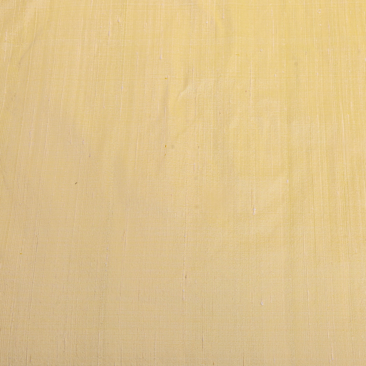 Butter Yellow Plain Raw Silk Fabric