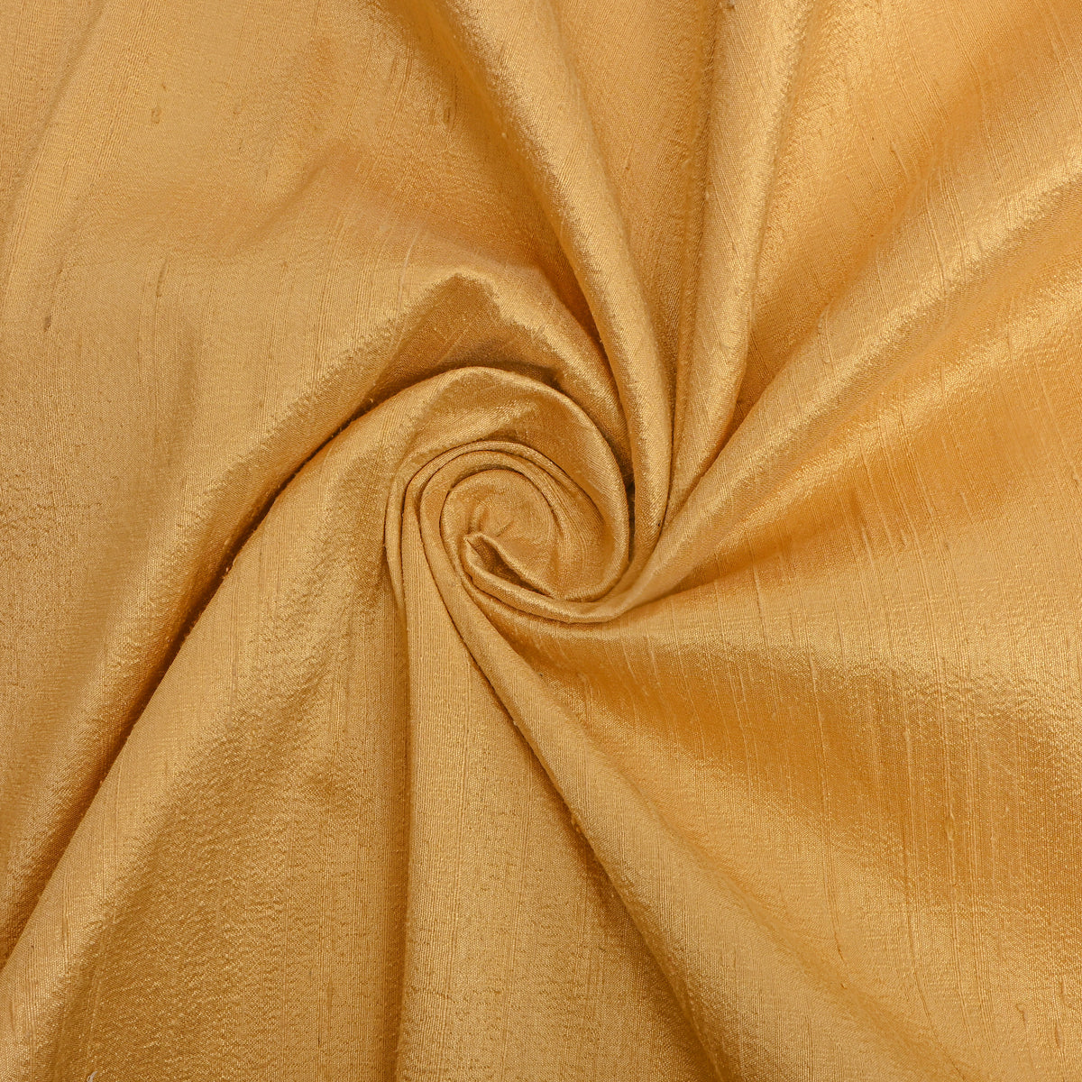 Bright Yellow Plain Raw Silk Fabric