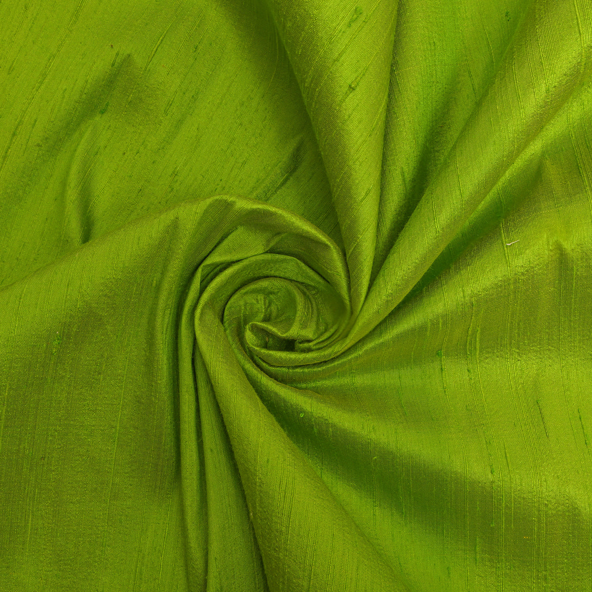 Moss Plain Raw Silk Fabric