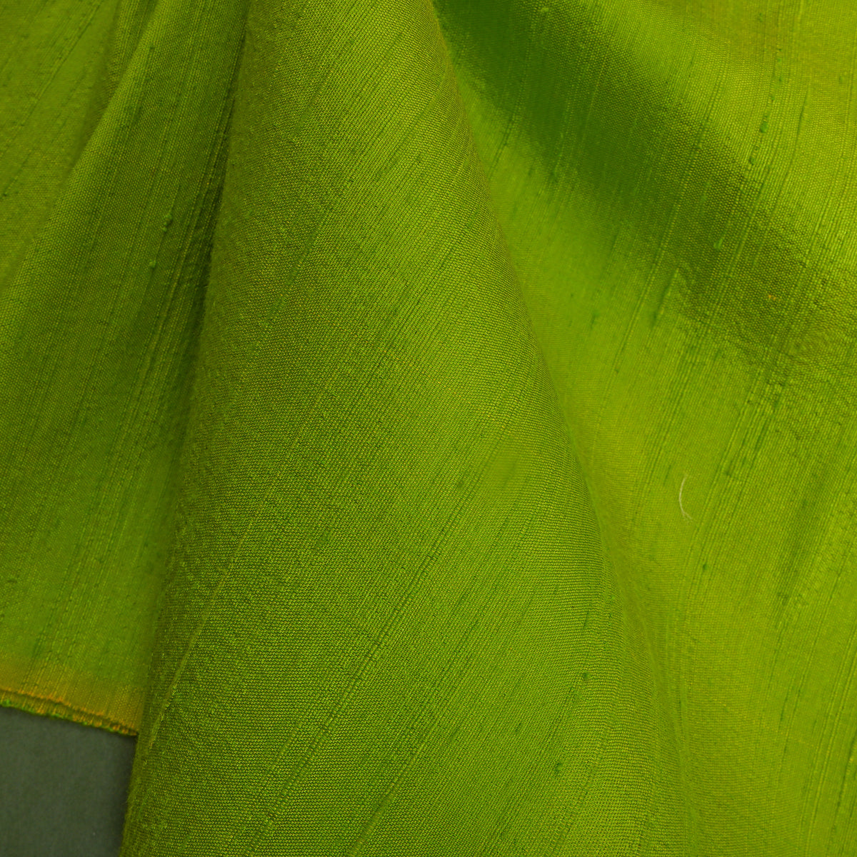Moss Plain Raw Silk Fabric