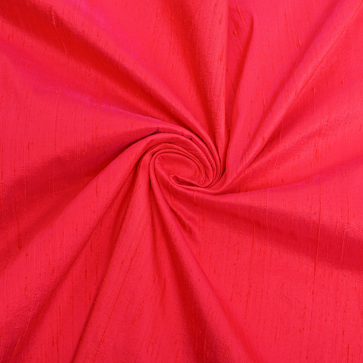 Bright PInk Plain Raw Silk Fabric